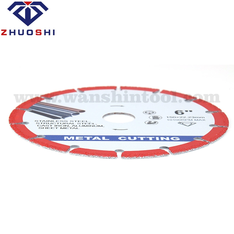 Diamond Saw Blade for Steel Tube Iron Rebar Angle Steel Vacuum Brazed Cut-off Saw Blade